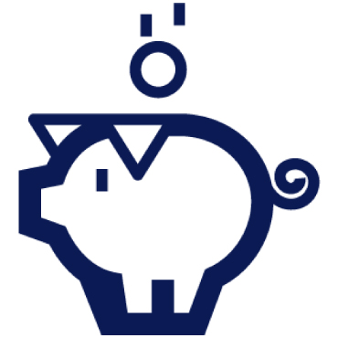 Capital fund Financing Program - piggy bank icon