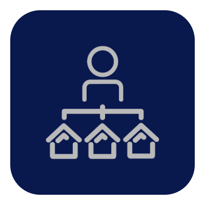 Infrastructure & Land Development - multiple homes icon