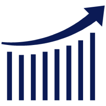 Long Term PHA Financial Strategies - bar graph icon